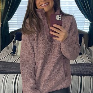 Abercrombie and Fitch Sherpa Pullover